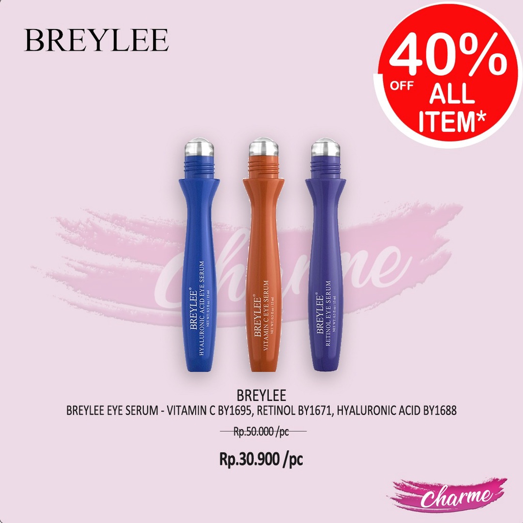 (READY) BREYLEE Eye Serum Vit C Retinol Hyaluronic BY1695 1671 Menyamarkan Garis Halus/Mencerahkan