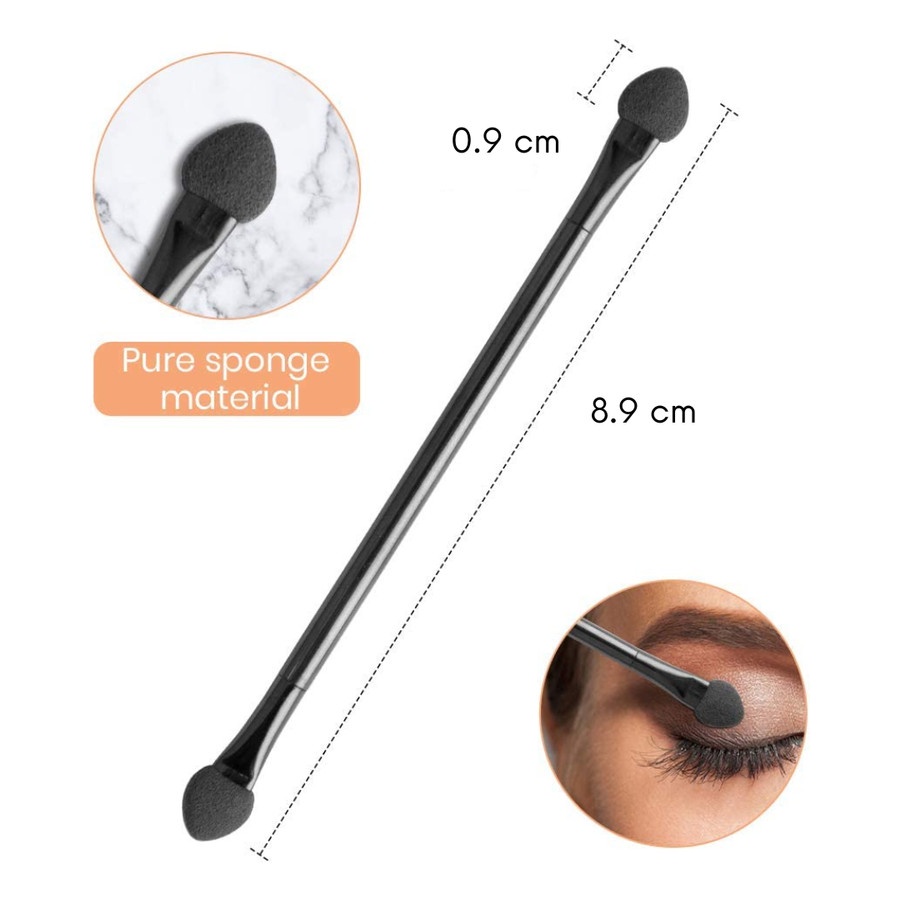 Brush Aplicator Make Up Mata Eyeshadow Blanding Isi 2 PCS