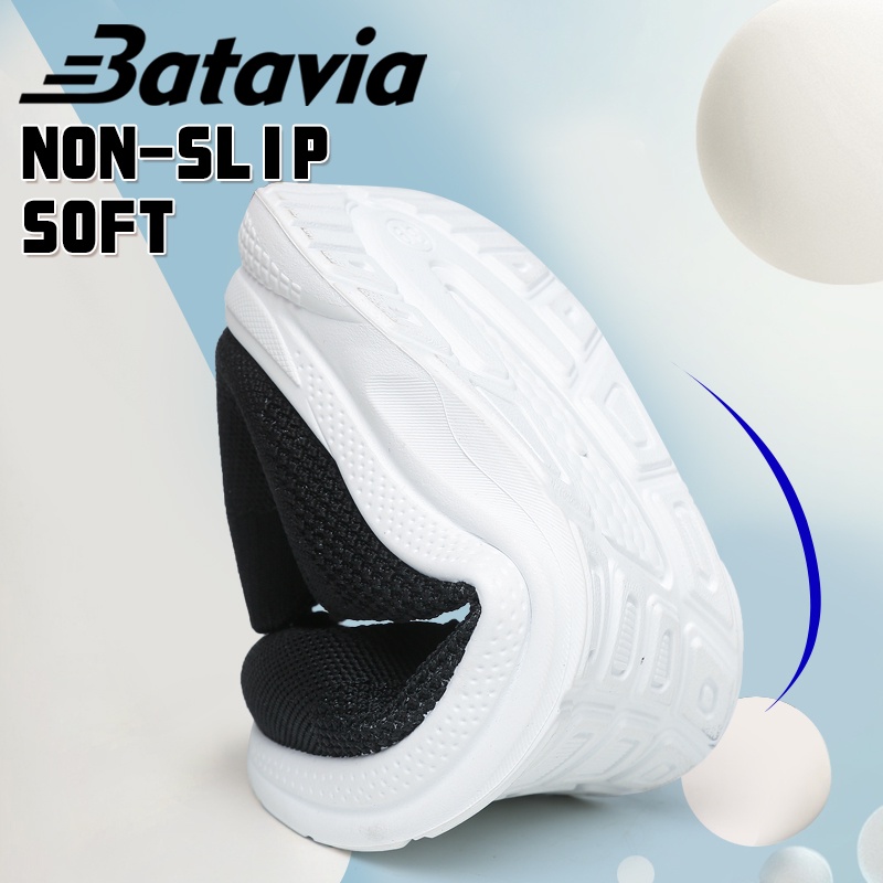 Batavia  sepatu kanvas slip on tuker sepatu wanita rajut sepatu wanita  sepatu tanpa tali hitam Sepatu Wanita Sport Women Sneakers P4