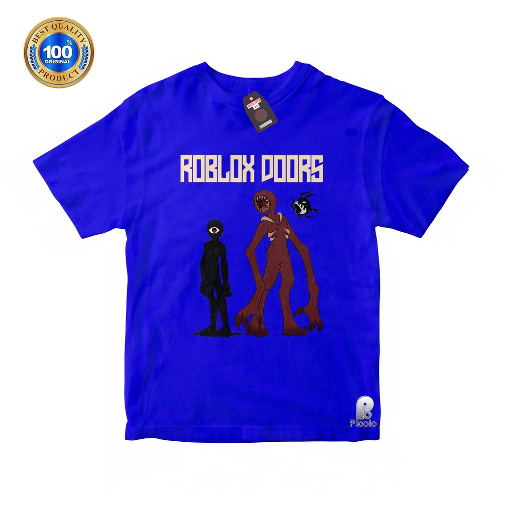 BAJU ANAK KAOS ATASAN ANAK MOTIF ROBLOX DOORS Bahan COTTUN (FREE NAMA)