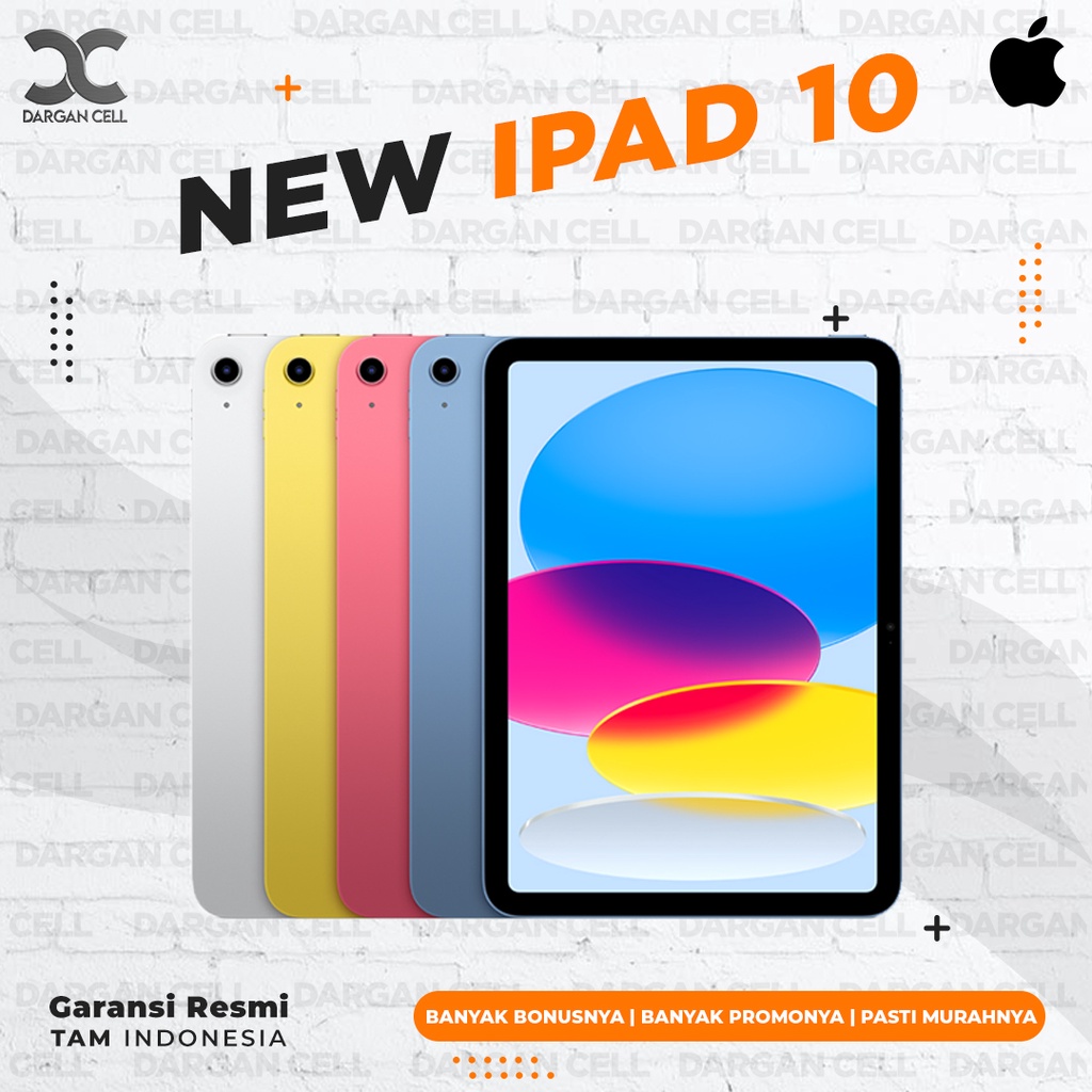 IPAD 10 64GB 256GB WIFI ONLY GARANSI RESMI 1 TAHUN