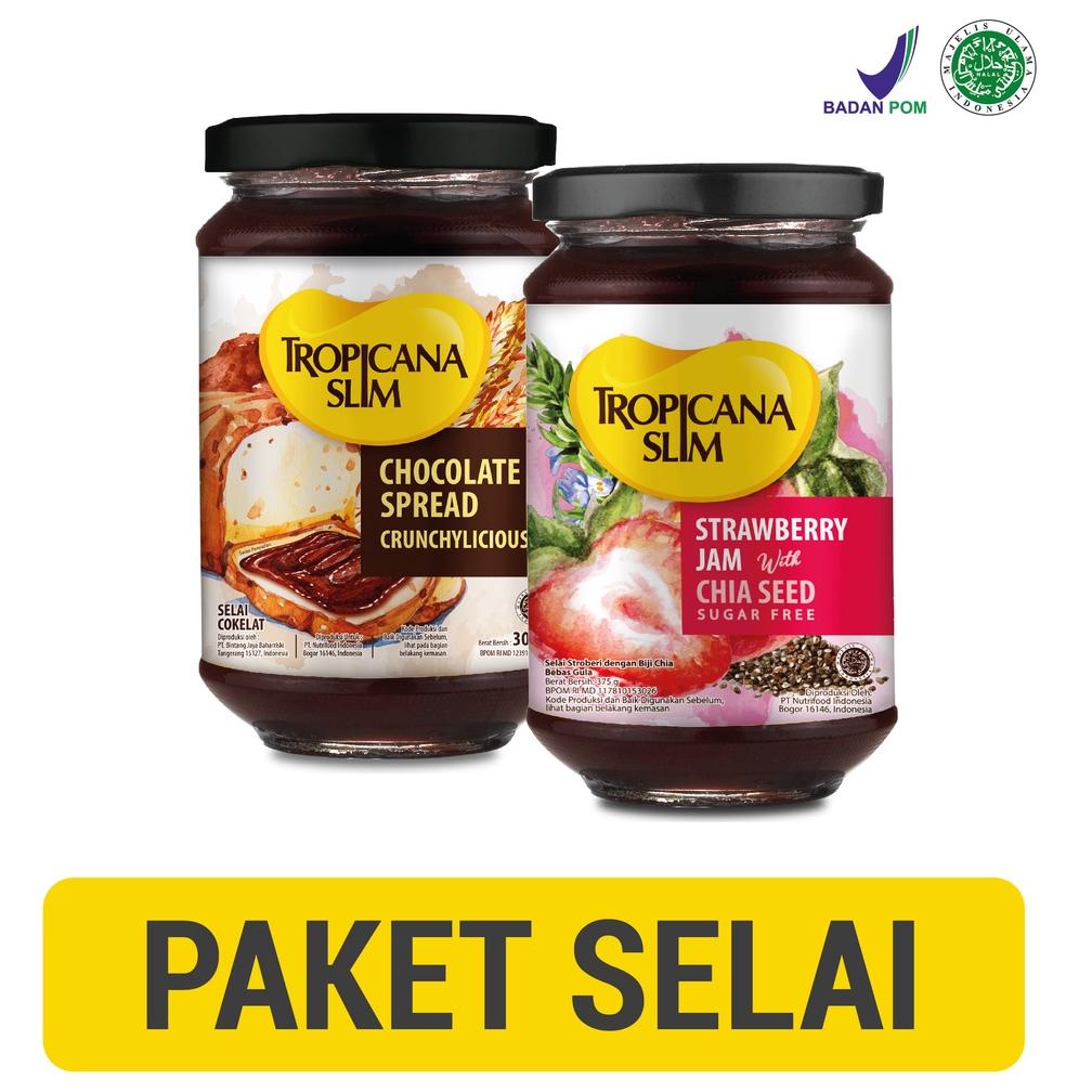 

Menarik.. Paket Sarapan Tropicana Slim Chocolate Spread 300 gram + Tropicana Slim Strawberry Jam 375 gram LZJ