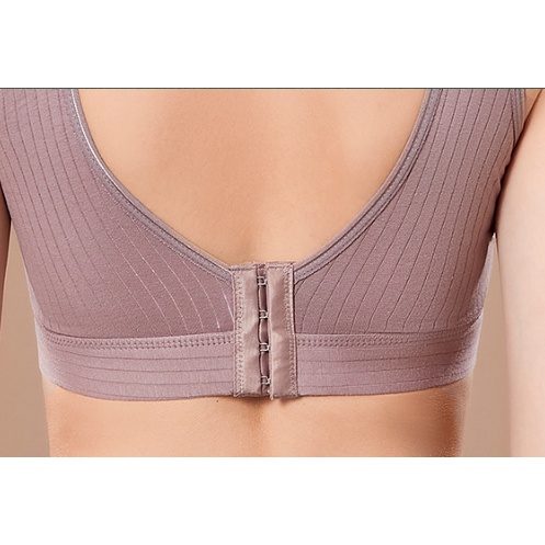 Bra bh menyusui tanpa kawat Tipis Cross Keperawatan Bra Katun Lapisan Perawatan Pakaian tanpa busa Tinggi Elastis Cup besar jumbo Nursing Bra 1006