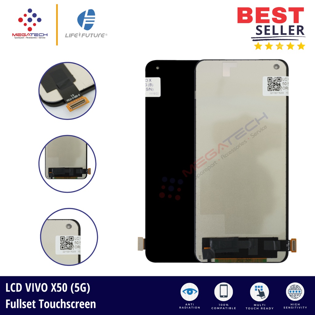 LCD Vivo X50 (5G) Fullset Touchscreen - ORI