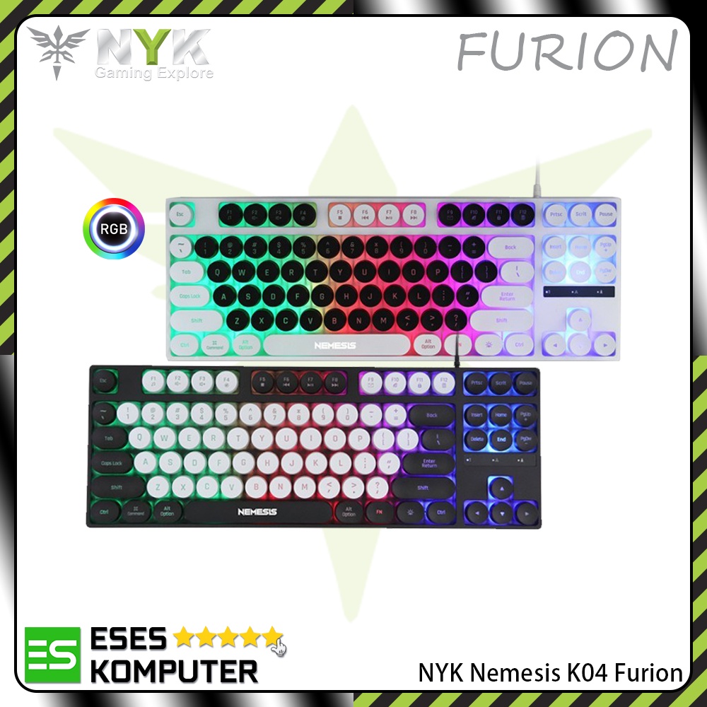 Keyboard NYK Nemesis K04 K-04 Furion TKL RGB | Keyboard Gaming