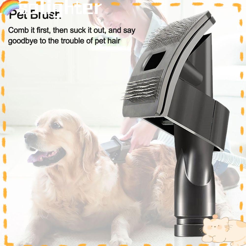 Solighter Sikat Tempat Tidur Hewan Peliharaan Anjing Kucing Baru Perlengkapan Hewan Peliharaan Vacuum Cleaner Aksesoris Sikat Rambut