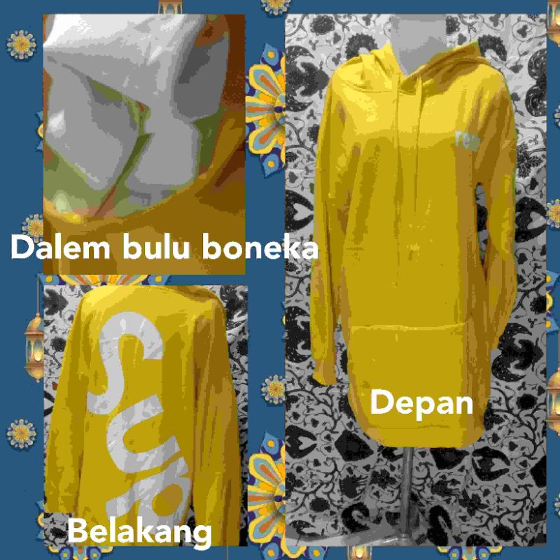 switer import super tebal bulu dalam Baju