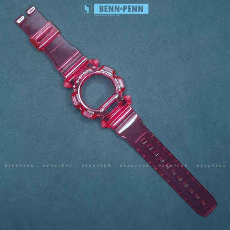 BNB DW 9052 RED BEZEL STRAP JAM TANGAN CASIO G SHOCK