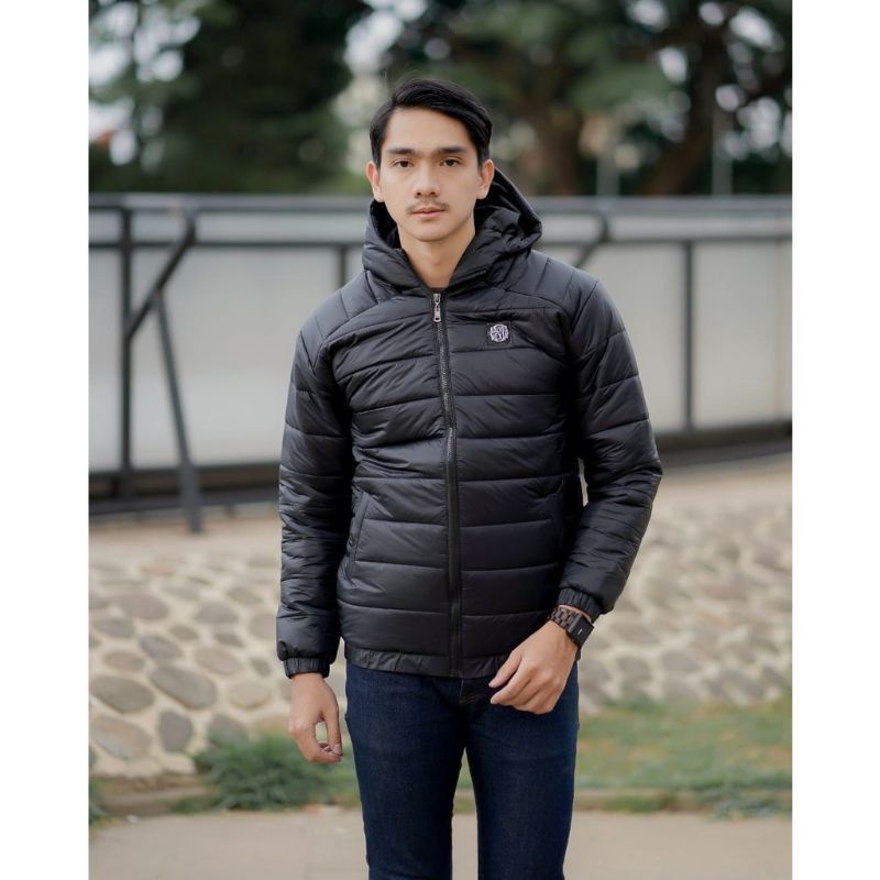 JAKET PRIA PUFFER GELEMBUNG WATERPROOF ANTI AIR ANGIN