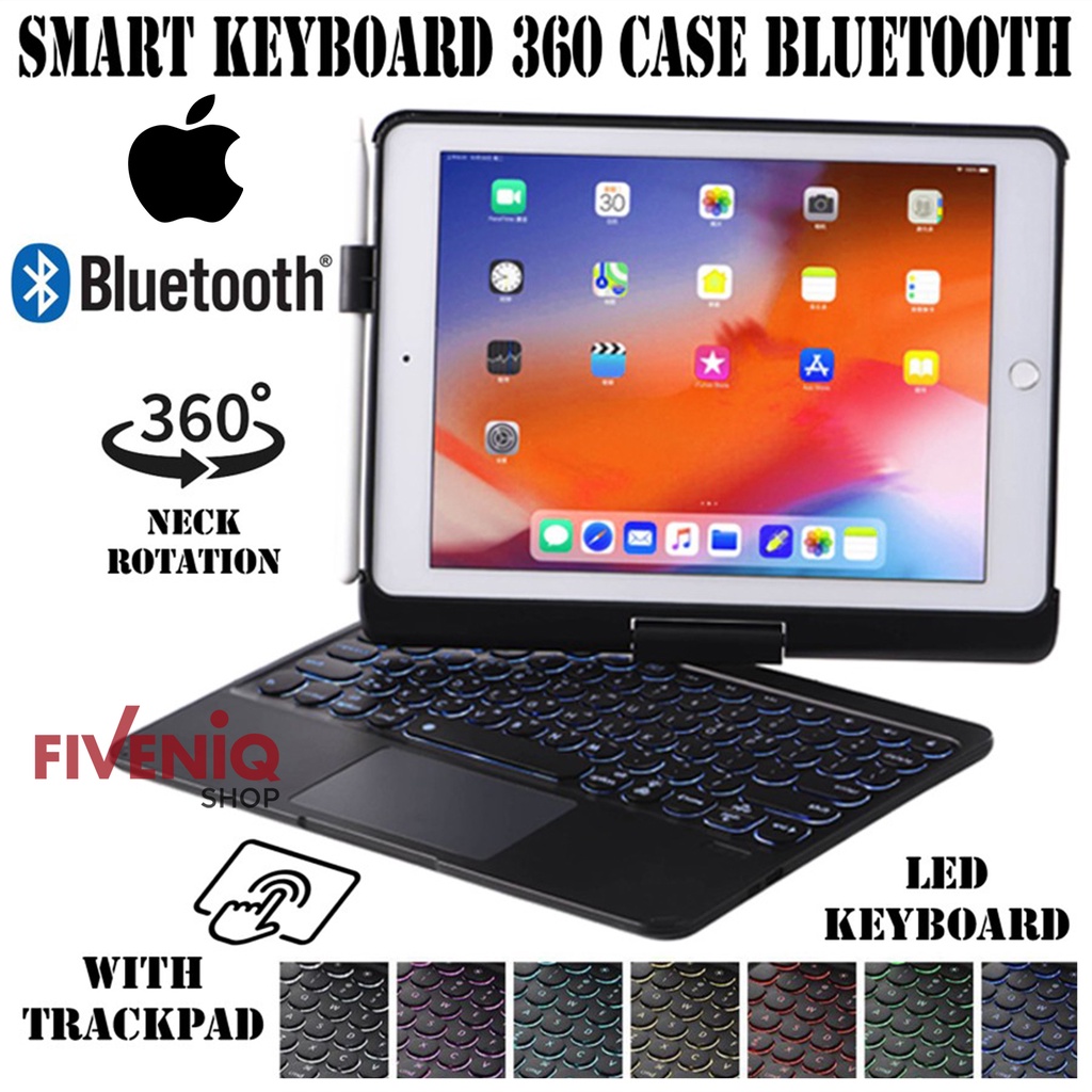 Apple iPad Pro 11 2020 2021 Smart Keyboard Case 360 Bluetooth