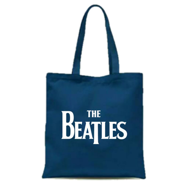 Vandal Totebag Kanvas Pakai Resleting The Beatles /Tote Bag Pria /Totebag Wanita /Totebag Resleting Aesthetic /Totebag Tote bag Tas Kekinian