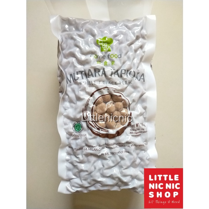 

Come Food Boba Bubble Black Pearl 1 KG Tapioca Import Taiwan