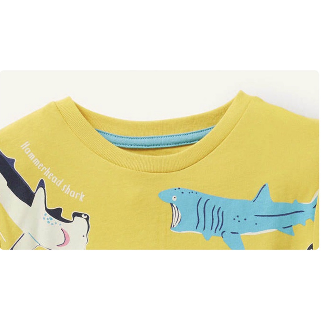 babyfit INTHE SEA t-shirt anak cowok glow in the dark baju kaos atasan oblong import ydm-0402r