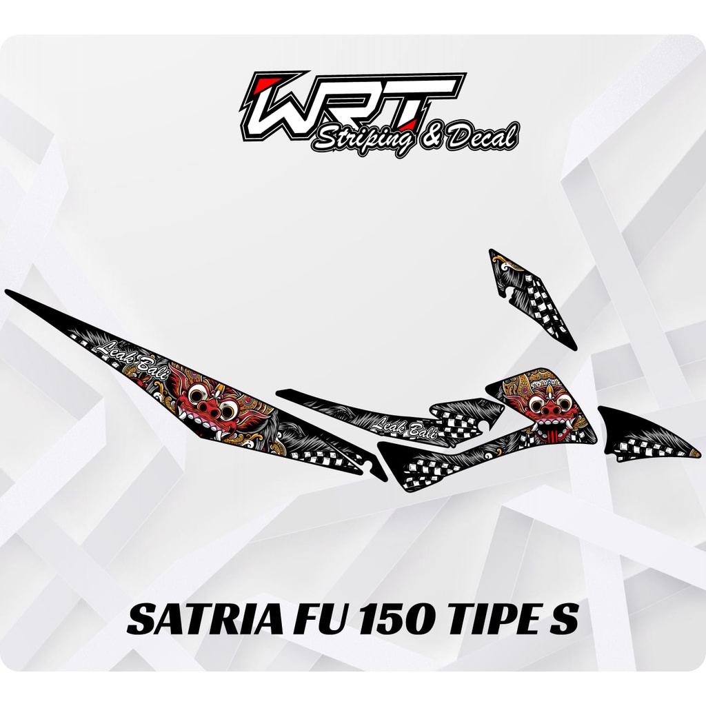 Striping Satria FU Tipe S-Stiker Decal Satria FU 150 Tipe S Barong