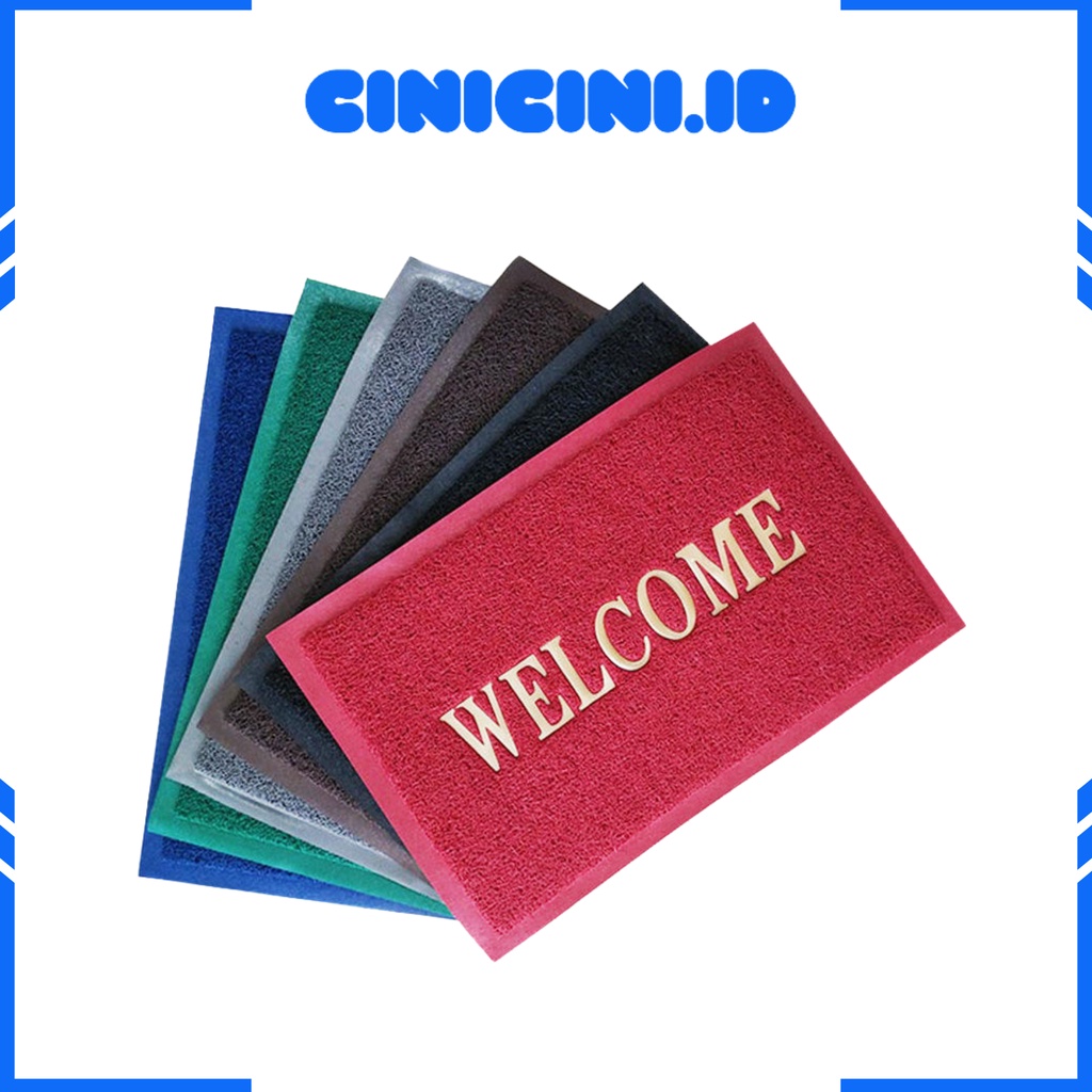 [ Cinicini ] Keset Kaki Anti Selip Keset Welcome Keset Bulu