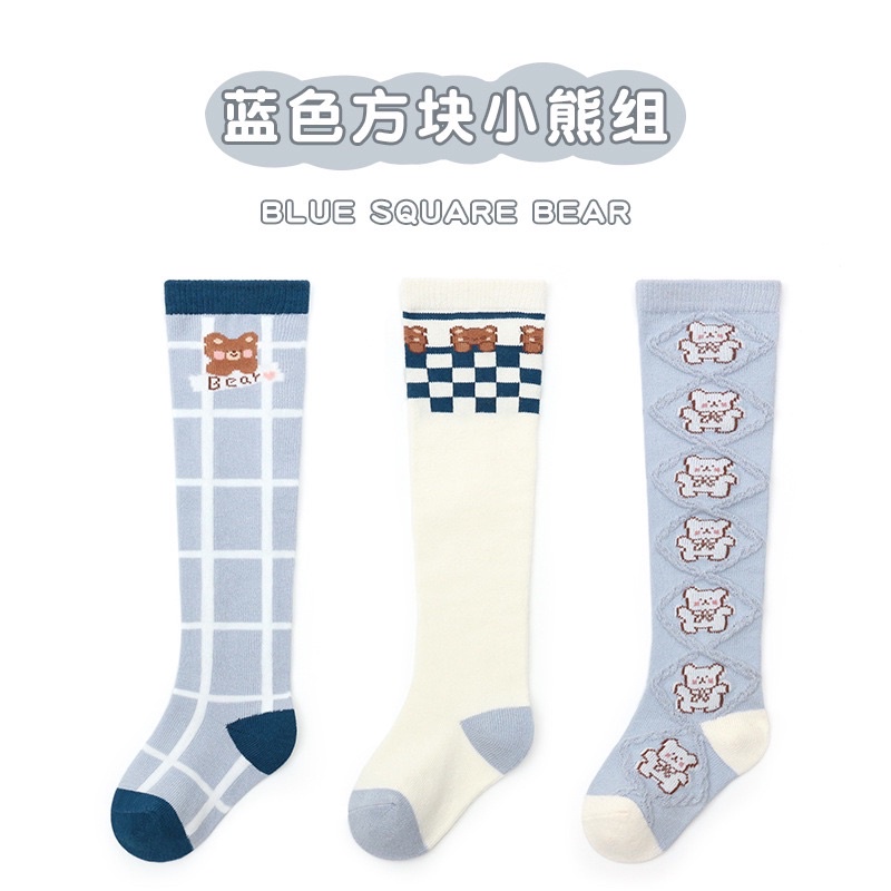 Kaos Kaki Import Anak Panjang Paha Model Trio / Kids Socks