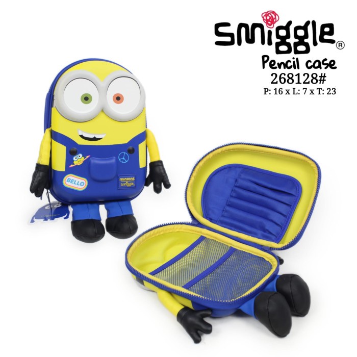 

Smiggle Pencil Case Set Tempat Pensil Kotak Pensil Unicorn Black Pink - Minion