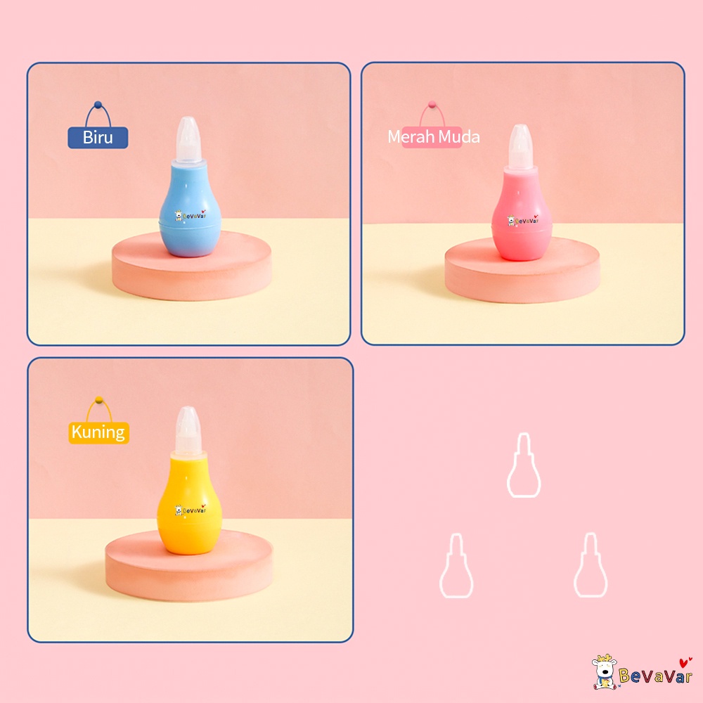 BEVAVAR Sedotan Ingus Bayi / Pembersih Hidung Bayi  Penyedot Ingus Bayi/ Baby Nose Cleaner