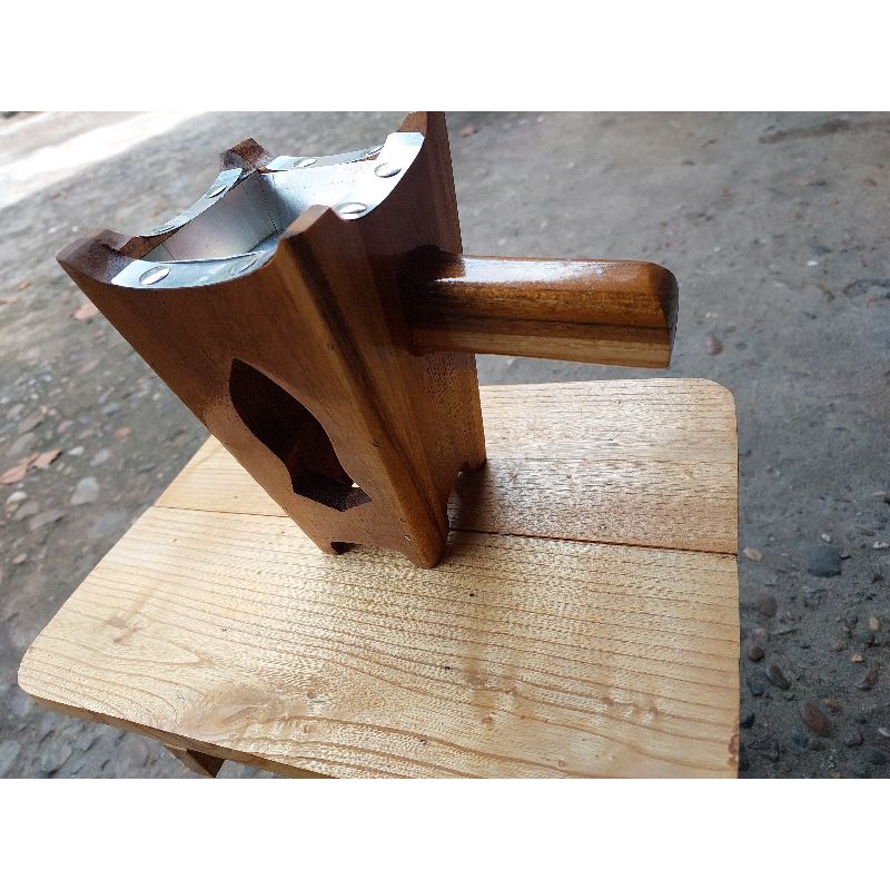 Tempat Bakar Dupa Serbuk Kayu Jati Terompah Nabi