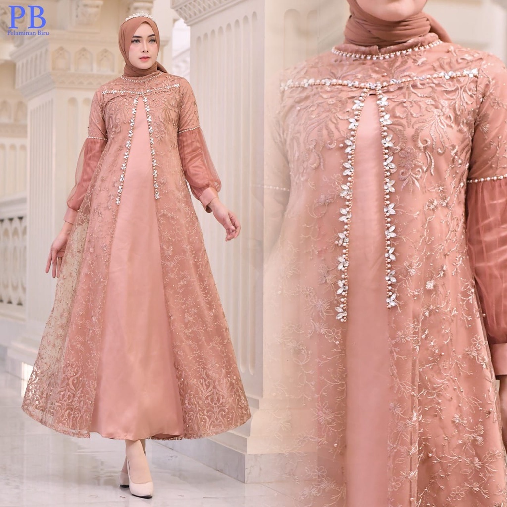 Daniice - Gamis tile regina mix tile dot mutiara