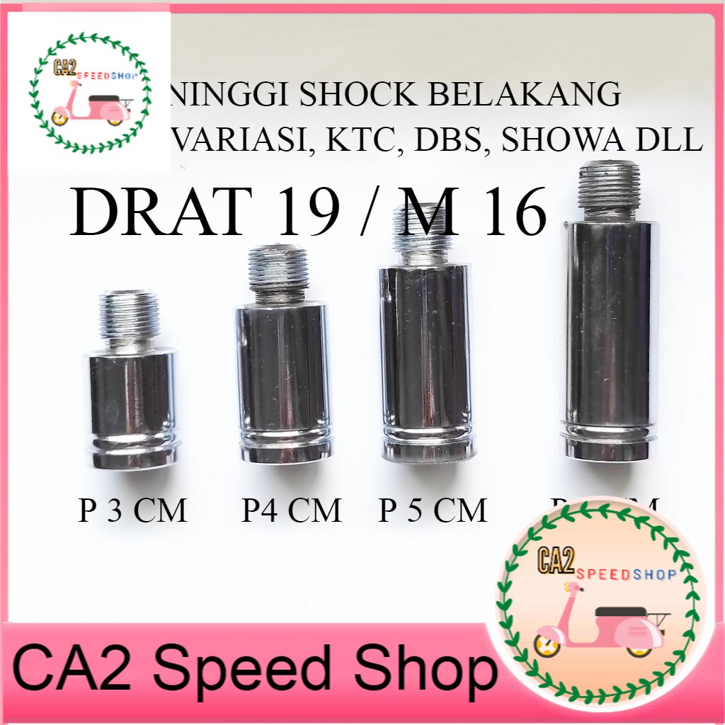 Peninggi Shock belakang Sambungan Shockbreaker belakang untuk shockbreaker tabung anting variasi, DR