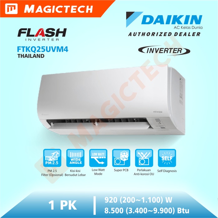 AC DAIKIN 1 PK STKQ25UV / FTKQ25UVM4 R32 - INVERTER THAILAND