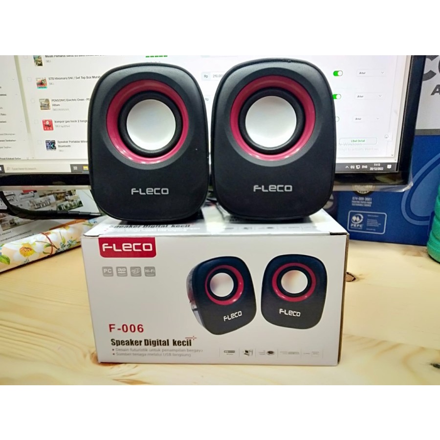 COD SPEAKER MINI KOMPUTER/ LAPTOP FLECO F-006 SPEAKER AKTIF USB POWER//SPEAKER DIGITAL KECIL FLECO F-006