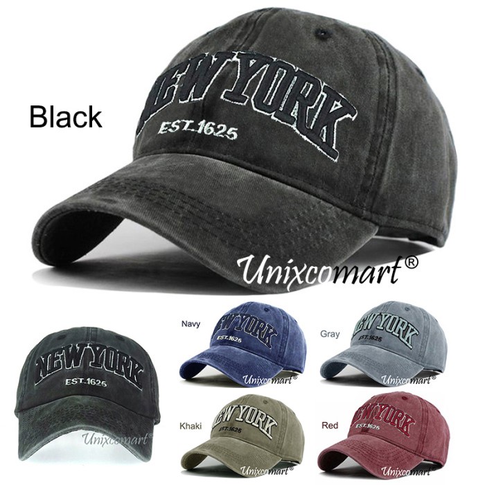Topi New York Est 1625 Topi Baseball Hat Cap Casual Sport Distro