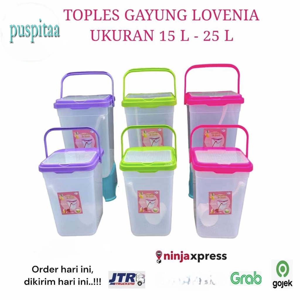 Toples Es Buah / Toples Buah + Gayung 15 - 25 Liter / Aquarium Es Kelapa LOVENIA