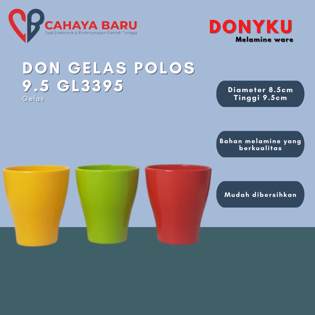 DONYKU GELAS POLOS 9.5 GL3395