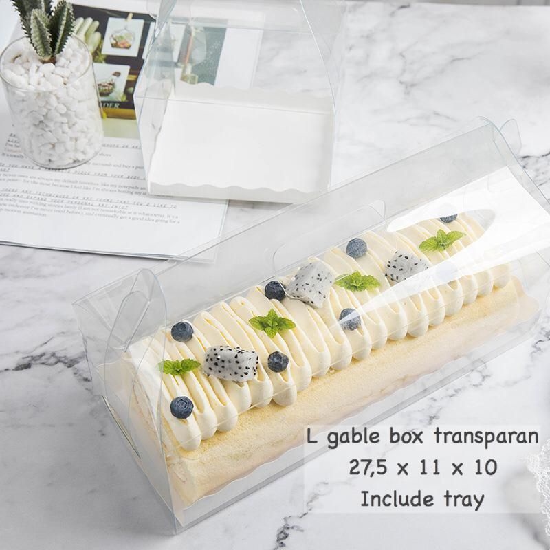 Box Mika Gable Transparan / Dus Mika Transparan / Dus Mika Kue Cake