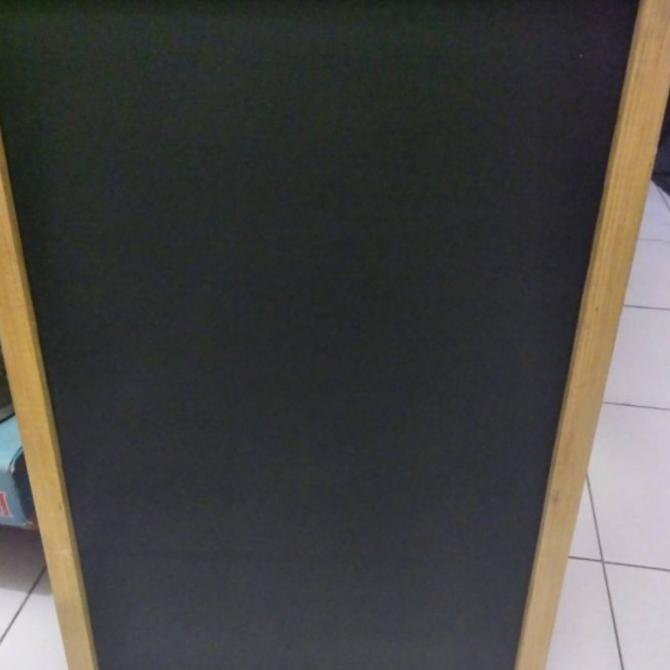 

papan tulis kapur blackboard / papan menu cafe ukuran 60x120