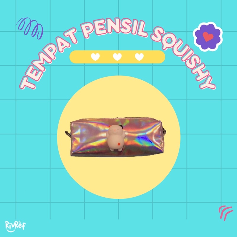 

Tempat pensil hologram squishy pouch hologram kotak pensil anak perempuan cepuk anak pouch hologram squishy tempat pensil anak pouch makeup anak pouch make up boneka squishy