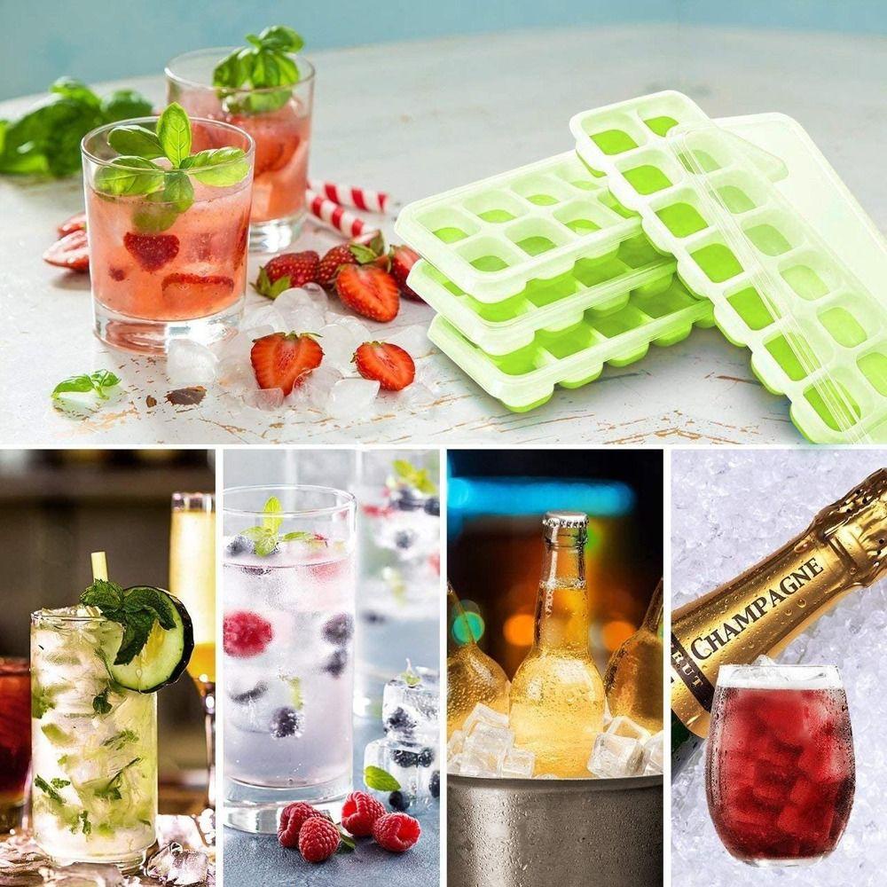 Solighter Nampan Es Batu Aksesoris Dapur Popsicle Box Cocktail Ball Silikon