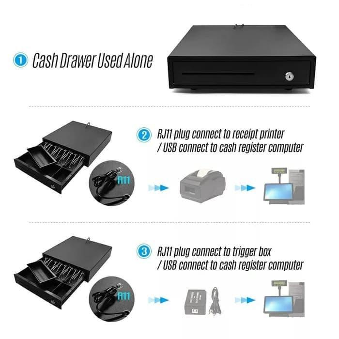 

EPOS CASH DRAWER 37 X 33 Cm 4K3C RJ11 LACI UANG LACI KASIR