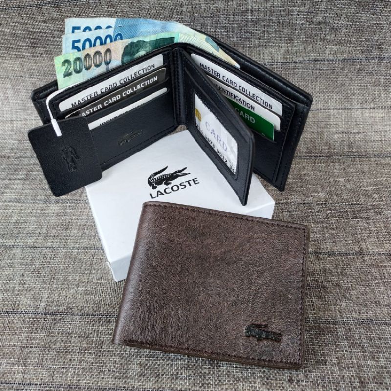 Dompet Kulit Dompet Logo crocodile Embos