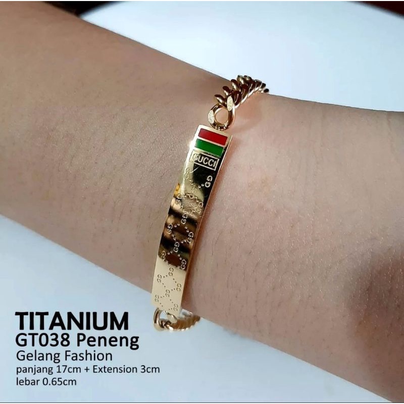 Gelang Tangan Wanita Branded Gelang Tangan Titanium Anti Karat