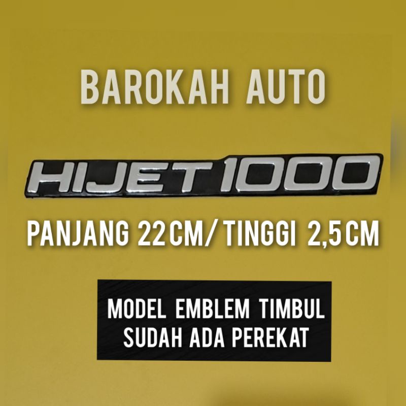 hijet 1000 logo mobil tulisan emblem hijet1000