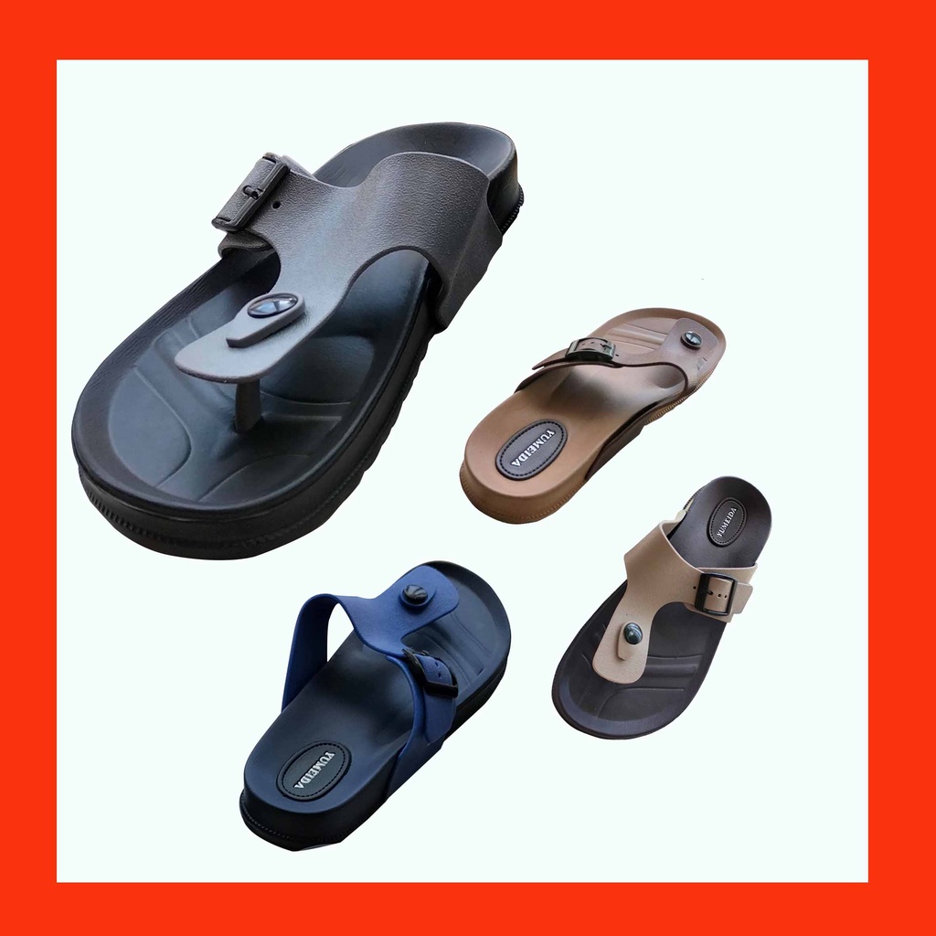 Sandal Jepit Slop Pria Dewasa Bahan Karet Anti Slip