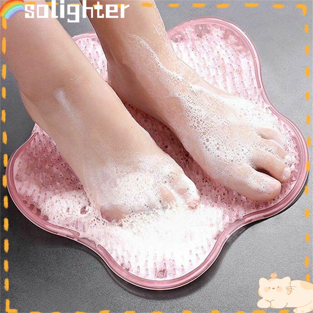 Solighter Bath Massage Pad Suction Cup Karpet Kamar Mandi Silikon Pijat Kaki