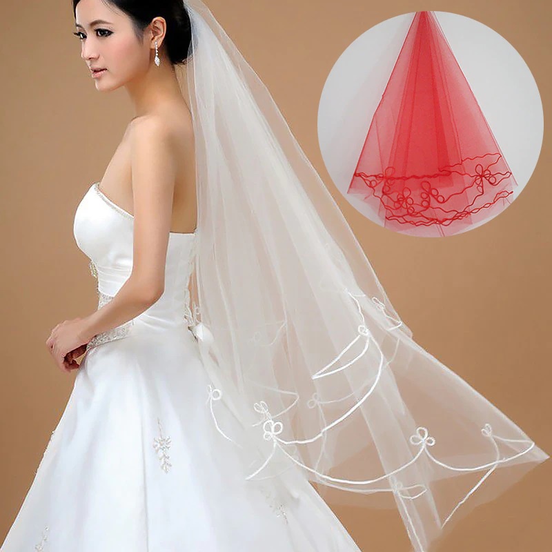 Kode SR11 Kerudung pengantin Bridal Veils for wedding dress import