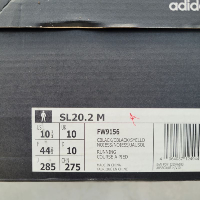 Adidas SL20.2 Size US10.5 28.5cm