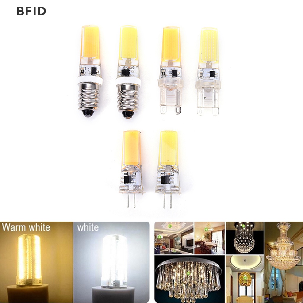 [BFID] Lampu Bohlam Mini Dimmable G4 G9 E14 COB SMD LED Silicone Crystal Light 9W 220V [ID]