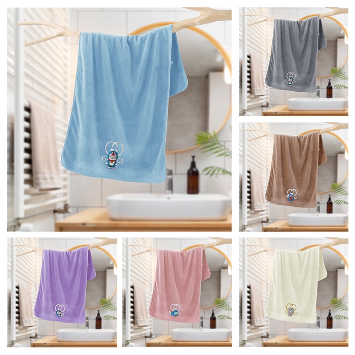 Handuk Mandi Cantik Multifungsi Elegan Hiqh Quality 100% Polyester Ukuran 100cmX50cm H43-B Handuk Model Terbaru