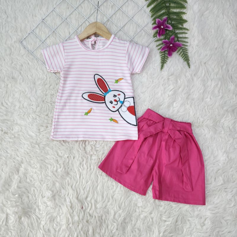 Baju anak perempuan Set Celana Rabbit