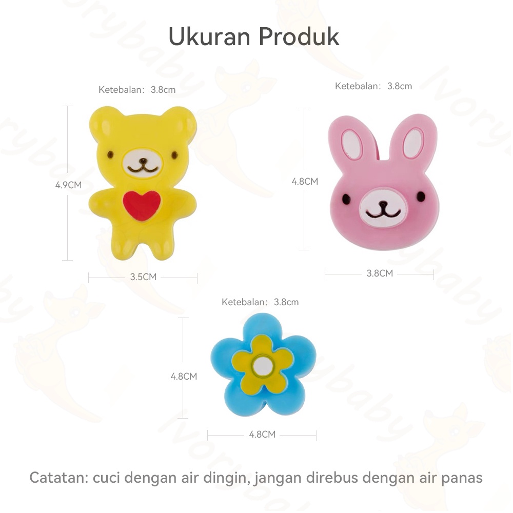 Ivorybaby Set cetakan pemotong kue Cetakan pemotong roti tawar untuk dekorasi dapur