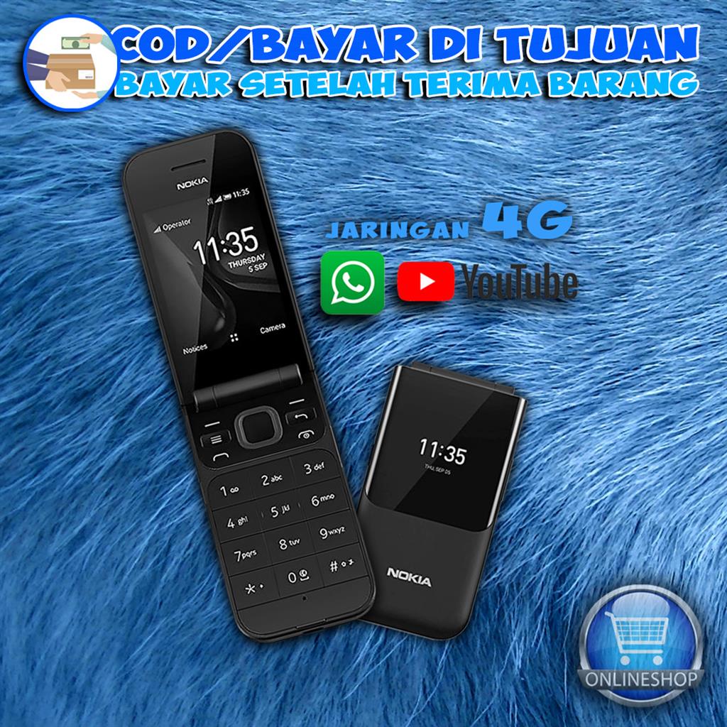 Nokia 2720 Flip Dual Sim Lipat Jaringan 4G Jadul Bergaransi