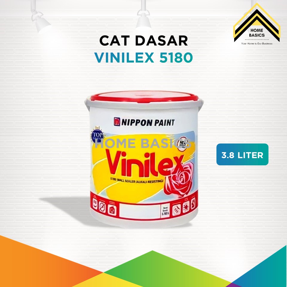 Cat Dasar Vinilex 5180 Nippon Paint 3.8 Liter / Sealer Interior & Eksterior