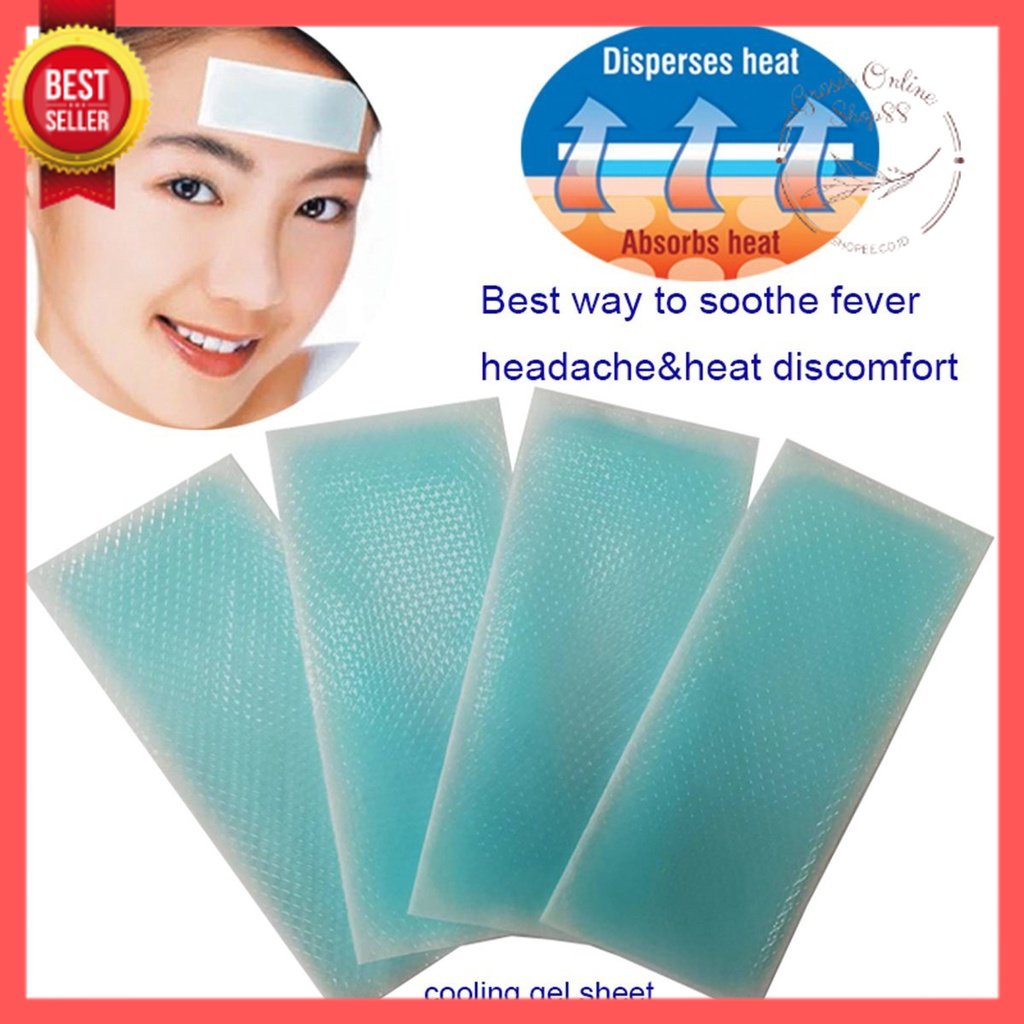 GOS -A409- Gel Kompres Demam - Cooling Patch Gel - Plester Kompres Demam Bayi Anak Dewasa