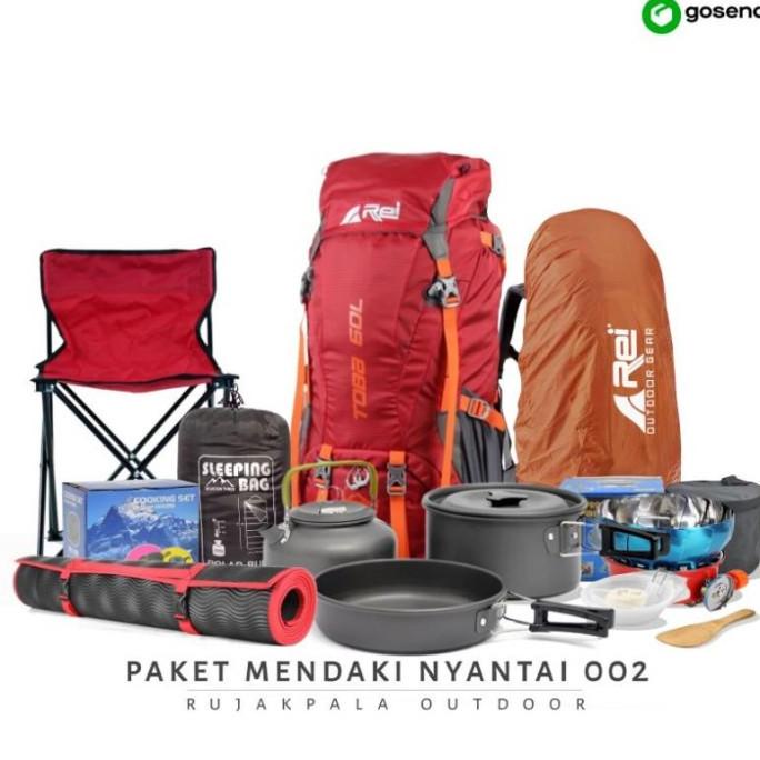 Jual NEW !!! Set Perlengkapan Mendaki Carrier Arei Toba 60L Paket ...